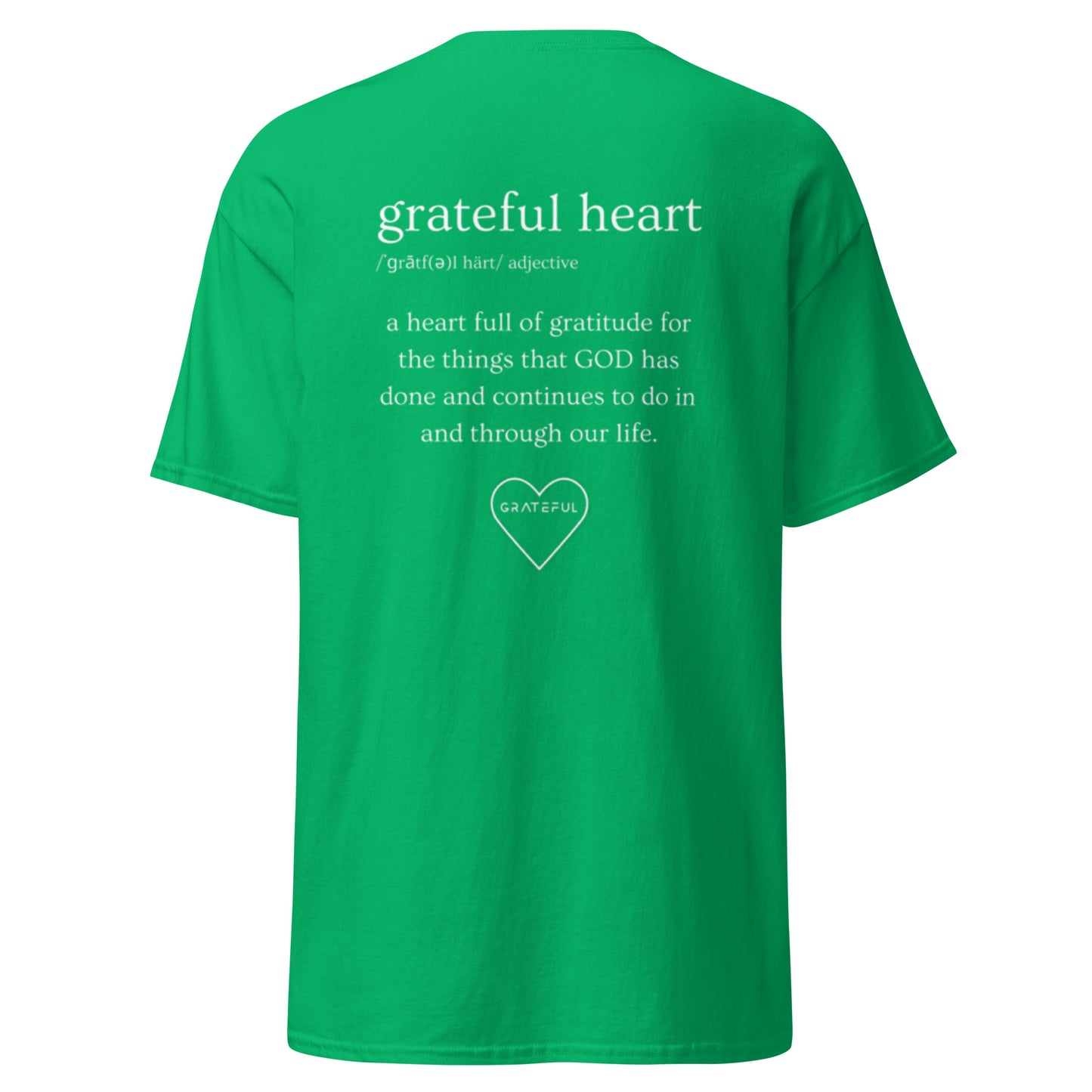 GRATEFUL HEART BRAND "DEFINITION" TEE - Green