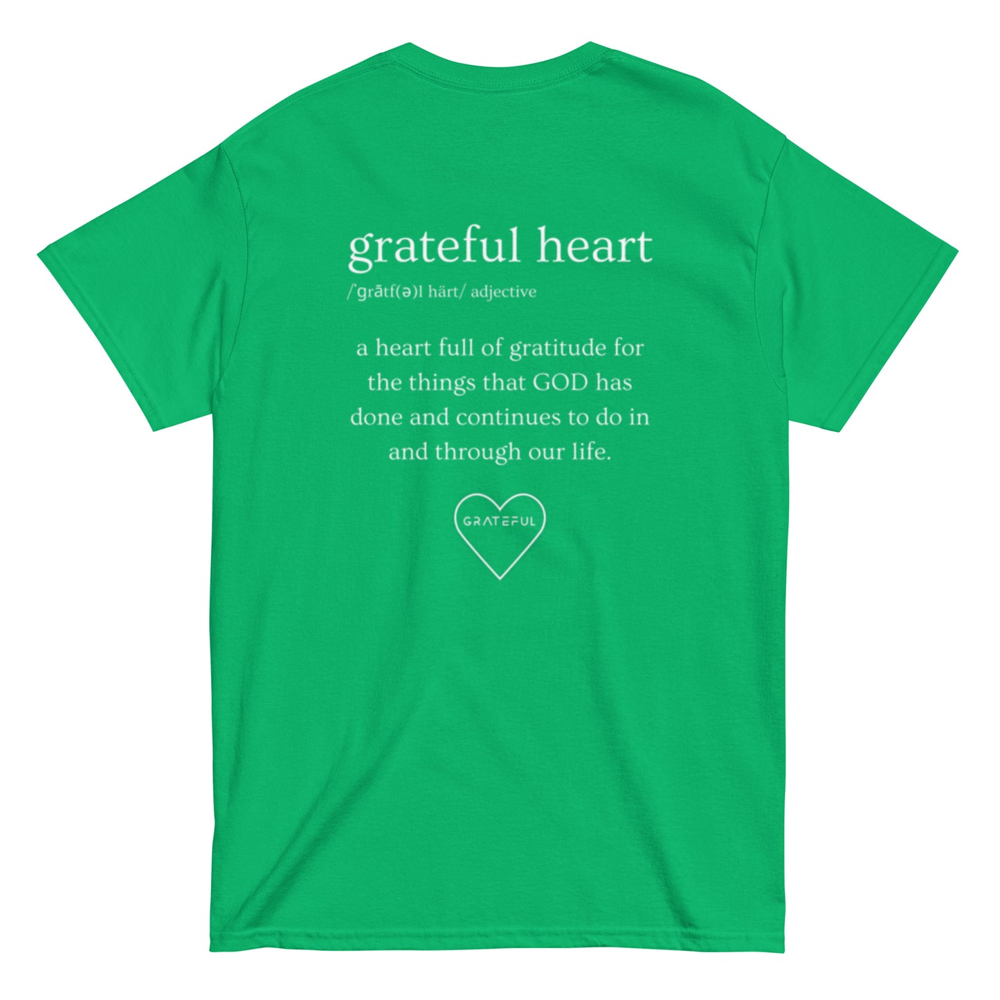 GRATEFUL HEART BRAND "DEFINITION" TEE - Green