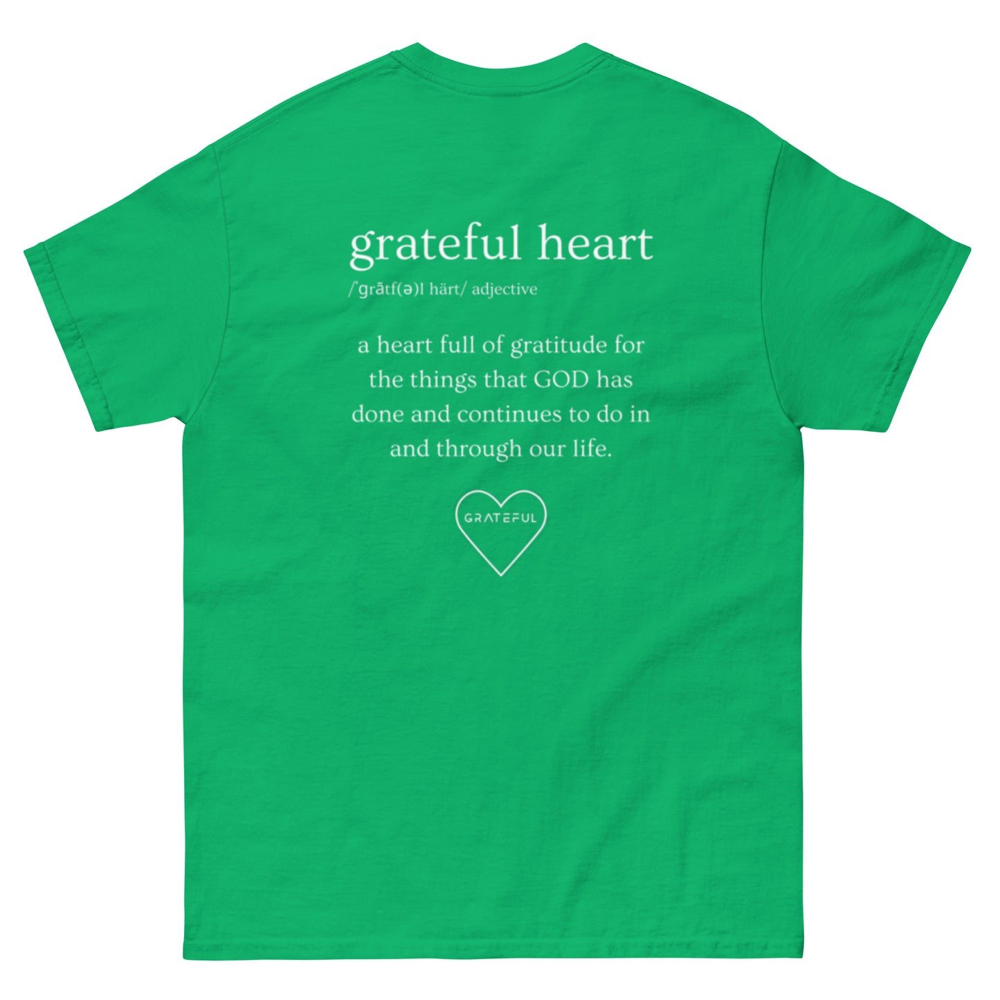 GRATEFUL HEART BRAND "DEFINITION" TEE - Green