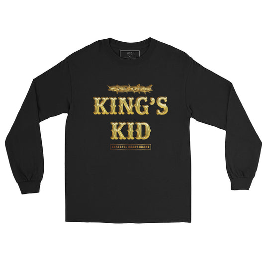 KING'S KID Stamp Long Sleeve Tee - Black