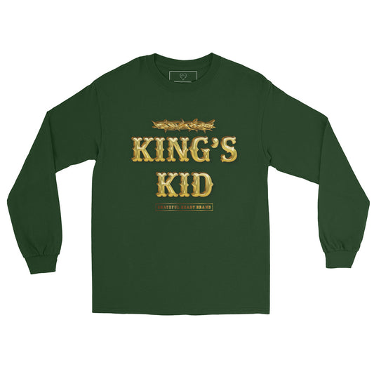 KING'S KID Stamp Long Sleeve Tee - Green