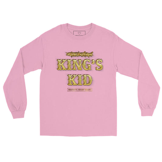 KING'S KID Stamp Long Sleeve tee - Pink