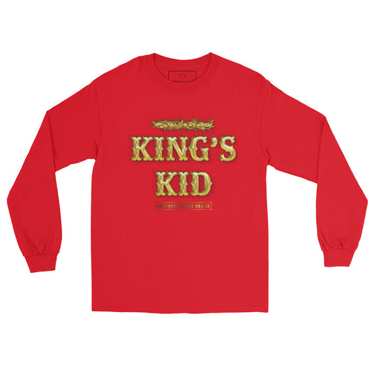 KING'S KID Stamp Long Sleeve Tee - Red