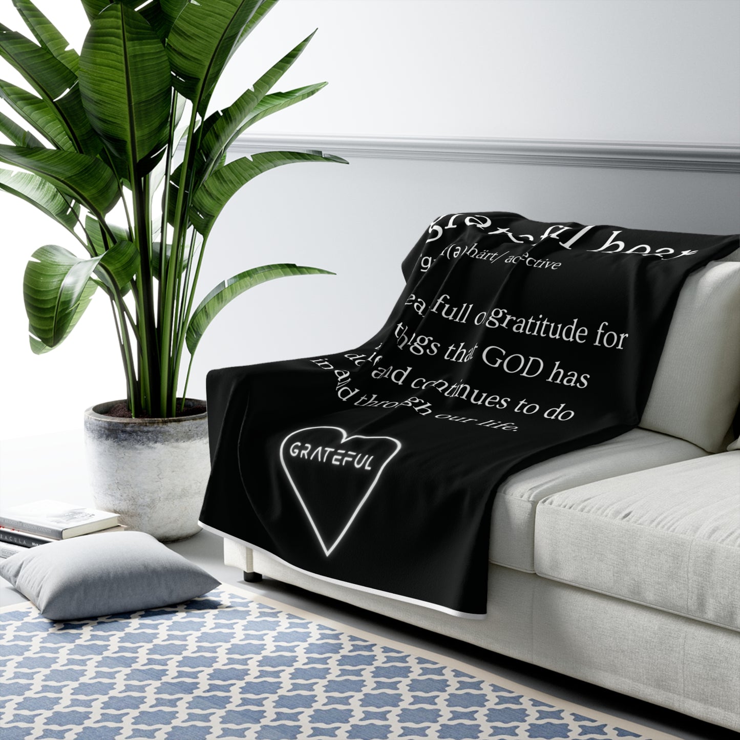 Grateful Heart Brand "Definition" Sherpa Fleece Blanket