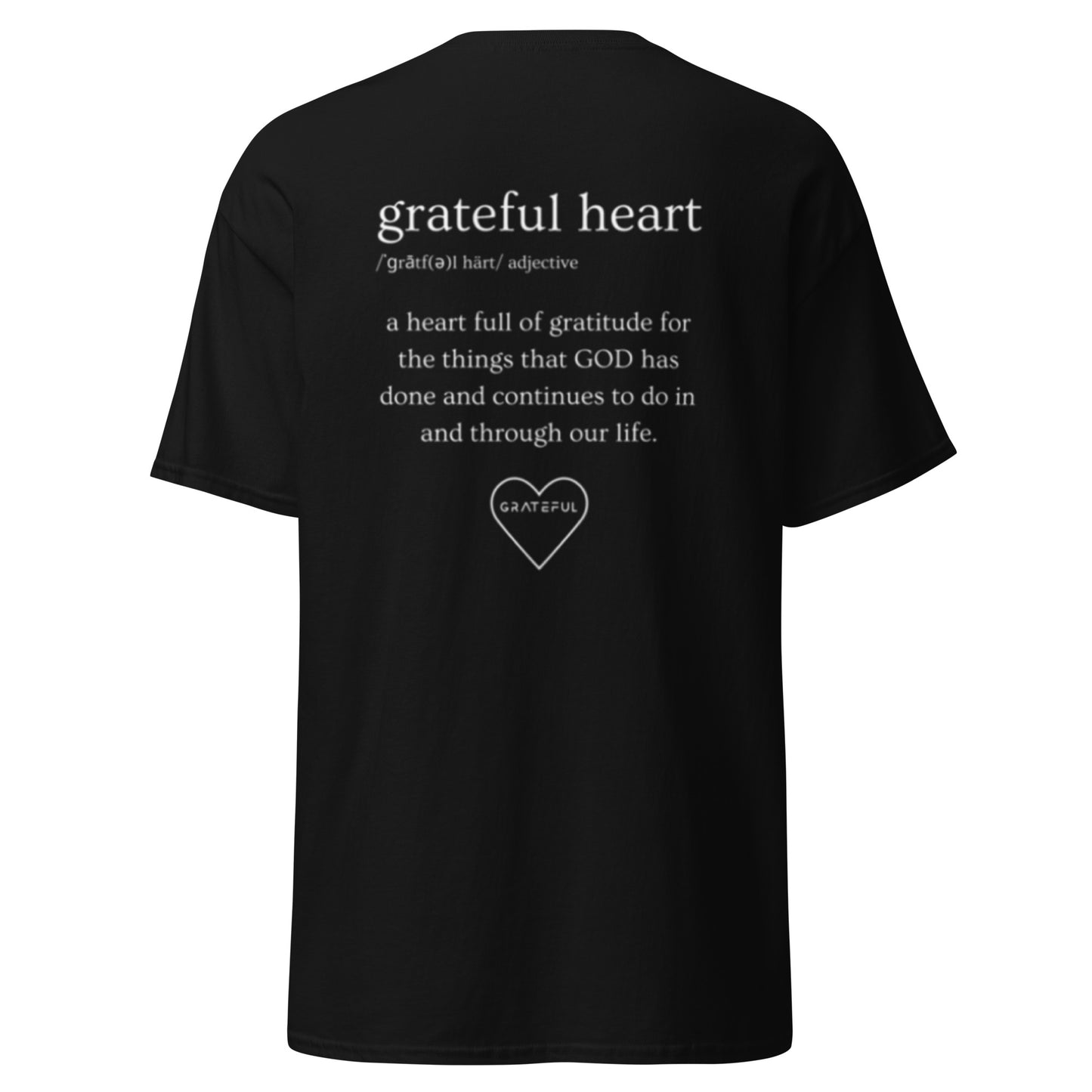 GRATEFUL HEART BRAND "DEFINITION" TEE - Black