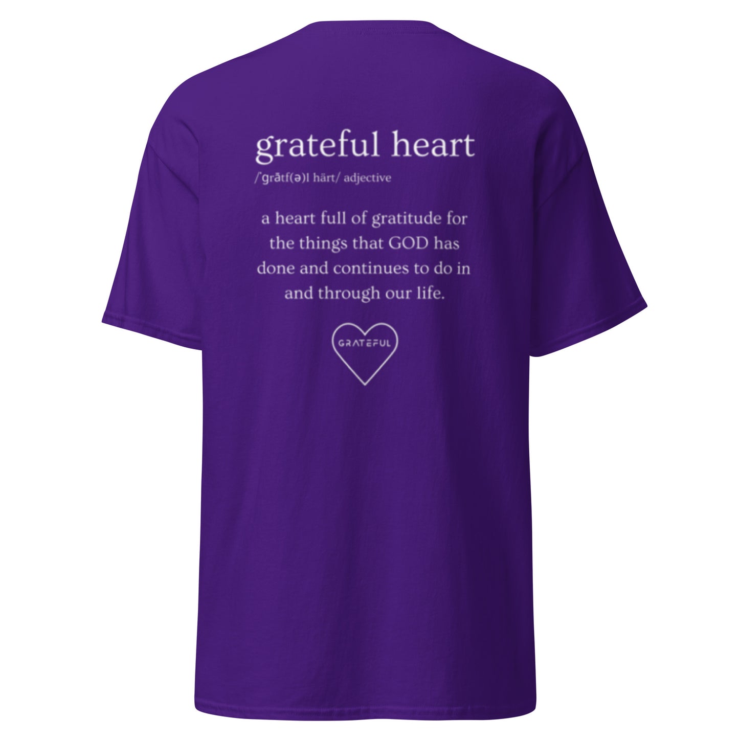 GRATEFUL HEART BRAND "DEFINITION" TEE - Purple