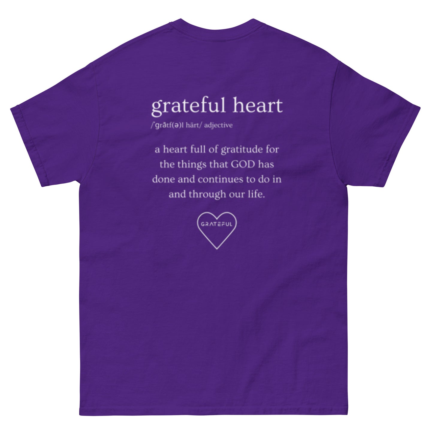 GRATEFUL HEART BRAND "DEFINITION" TEE - Purple