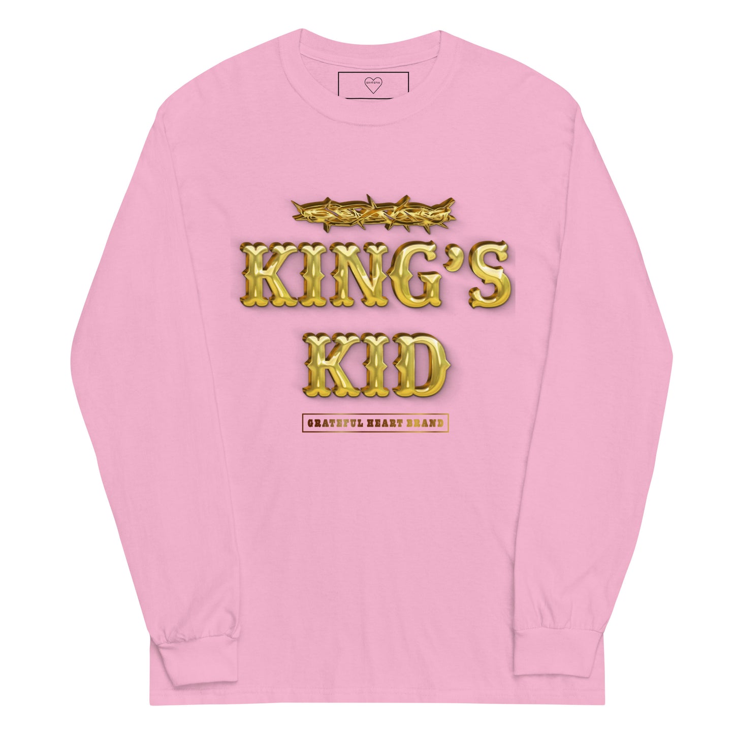 KING'S KID Stamp Long Sleeve tee - Pink